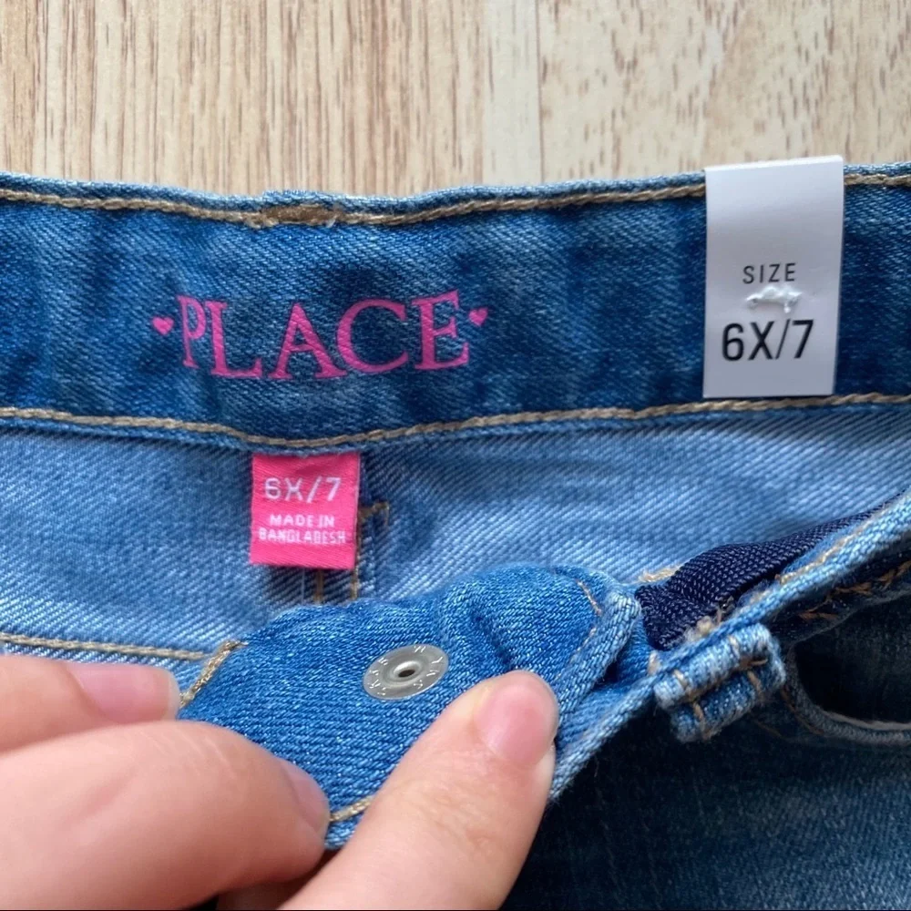 ⭐️3/$25 The Children’s Place Denim Shorts Braided Waist
